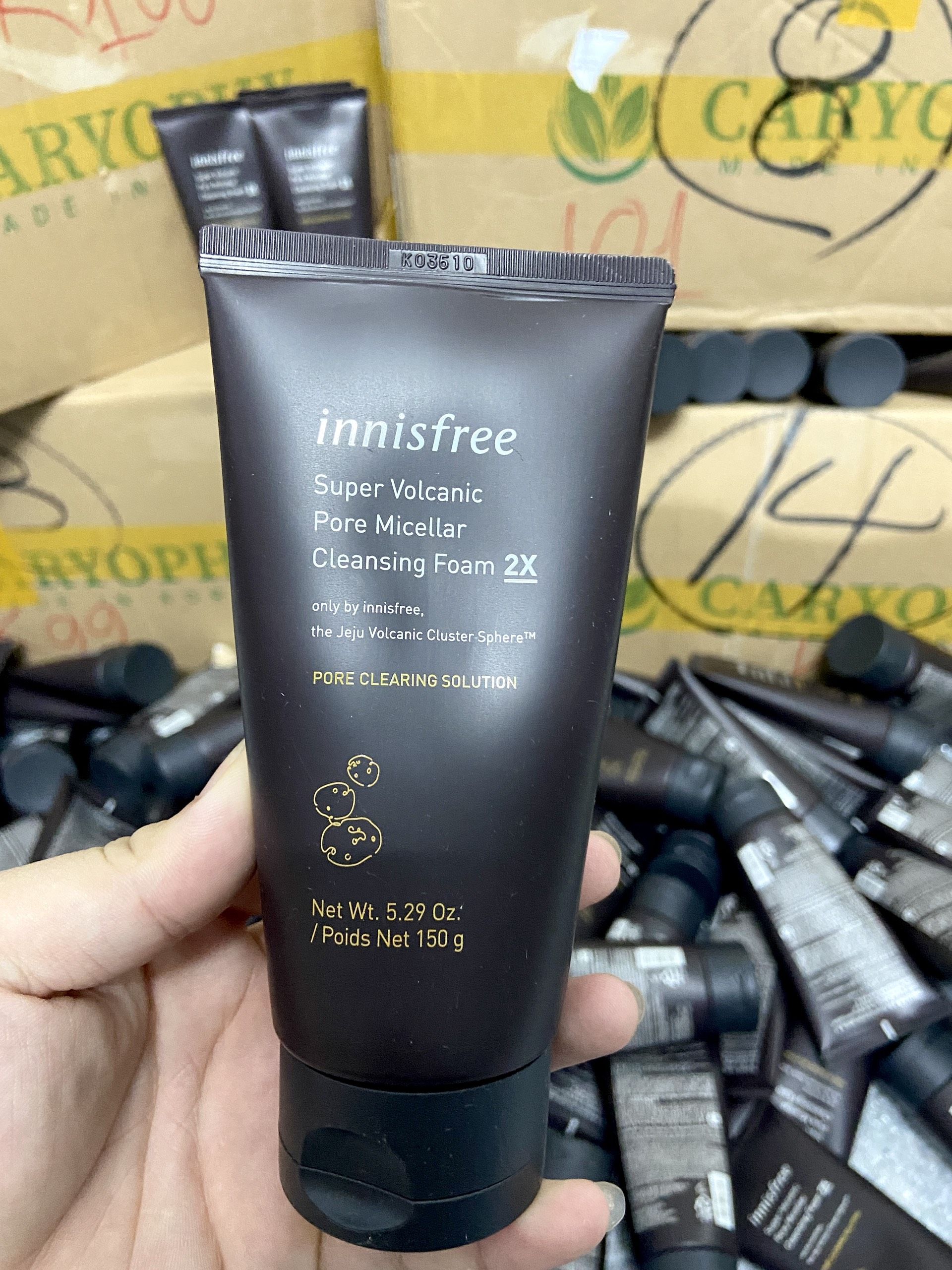 SRM Innisfree Super Volcanic Pore Micellar Cleansing Foam TRO ĐEN 2X 150ml 1b10