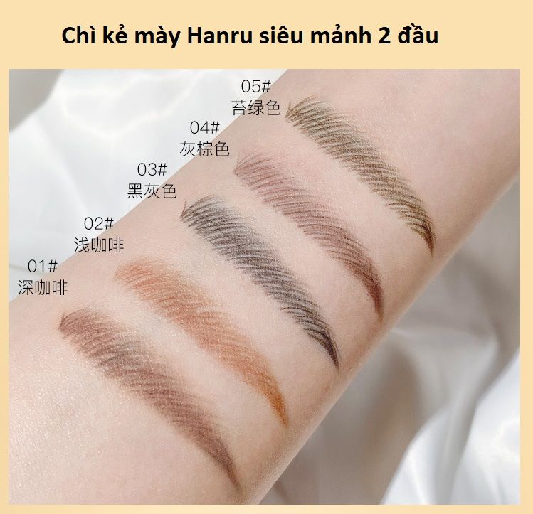 Chì kẻ mày Hanru siêu mảnh 2 đầu 1b24