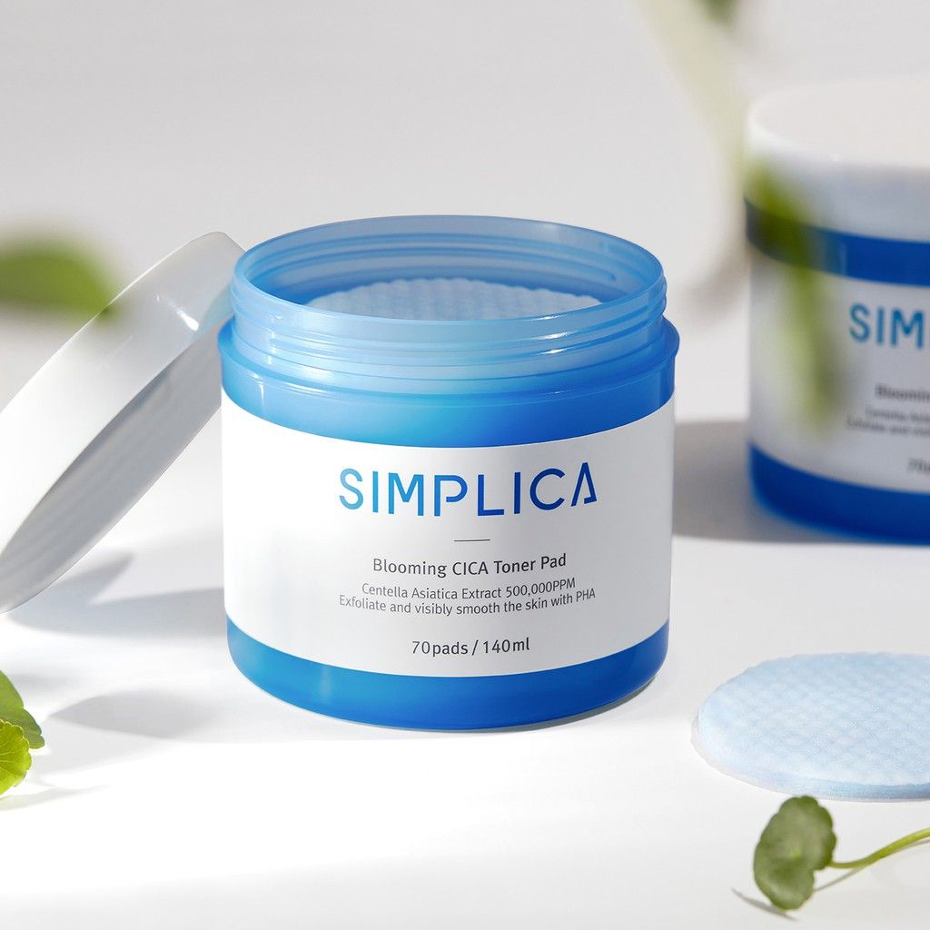 NHH SIMPLICA Blooming Cica Toner Pad