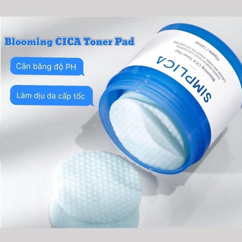 NHH SIMPLICA Blooming Cica Toner Pad