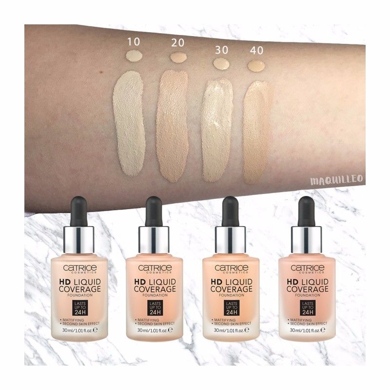 Kem nền Catrice 24h HD Liquid Coverage Foundation 30ml