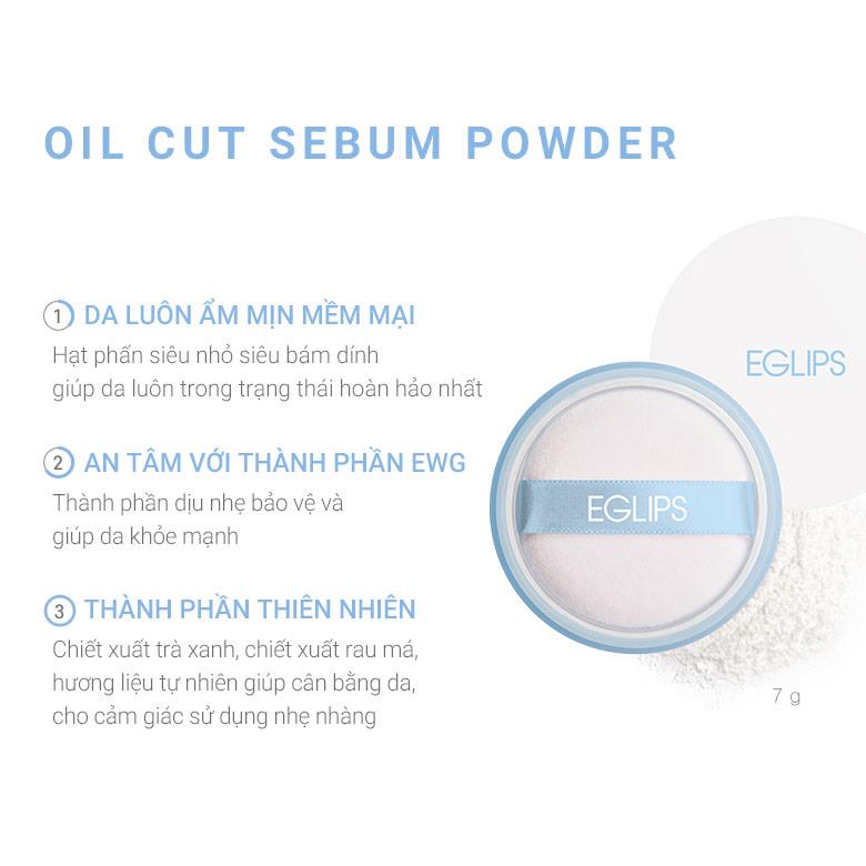 Phấn bột Eglips Oil Cut Sebum Powder