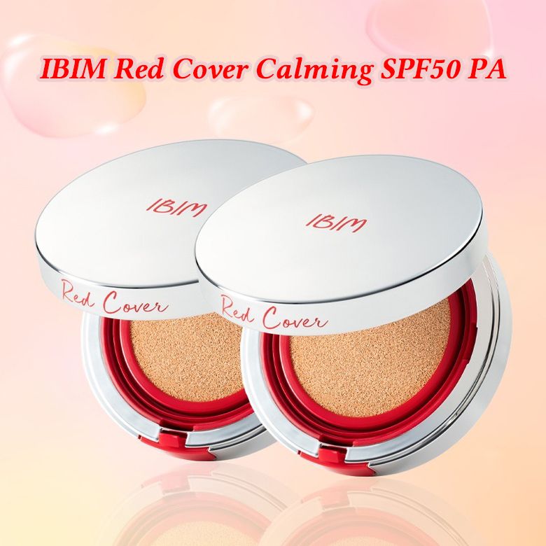 Phấn Cushion IBIM Red Cover Calming SPF50 PA+++ ĐỎ TRẮNG