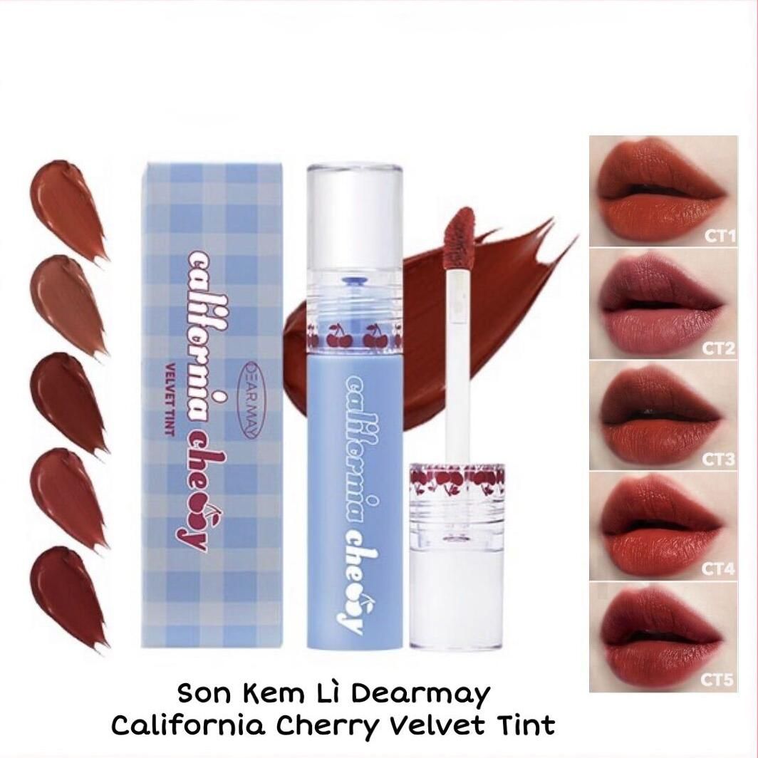 Son kem DEARMAY California Cherry Velvet Tint