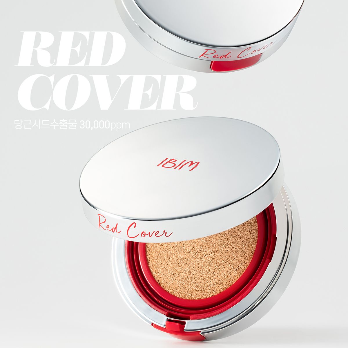 Phấn Cushion IBIM Red Cover Calming SPF50 PA+++ ĐỎ TRẮNG