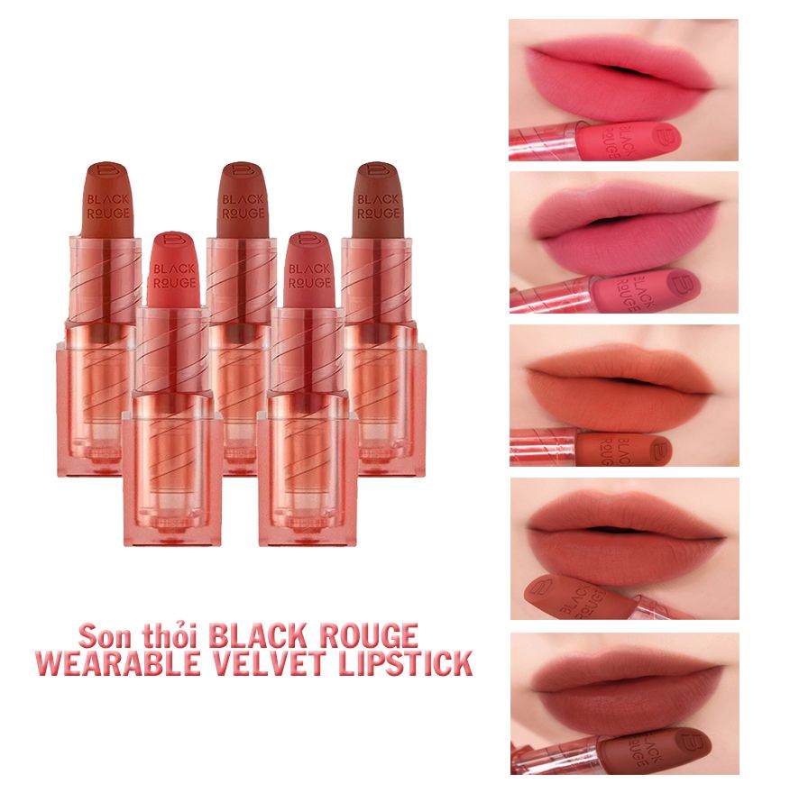 Son thỏi BLACK ROUGE Wearable Velvet Lipstick