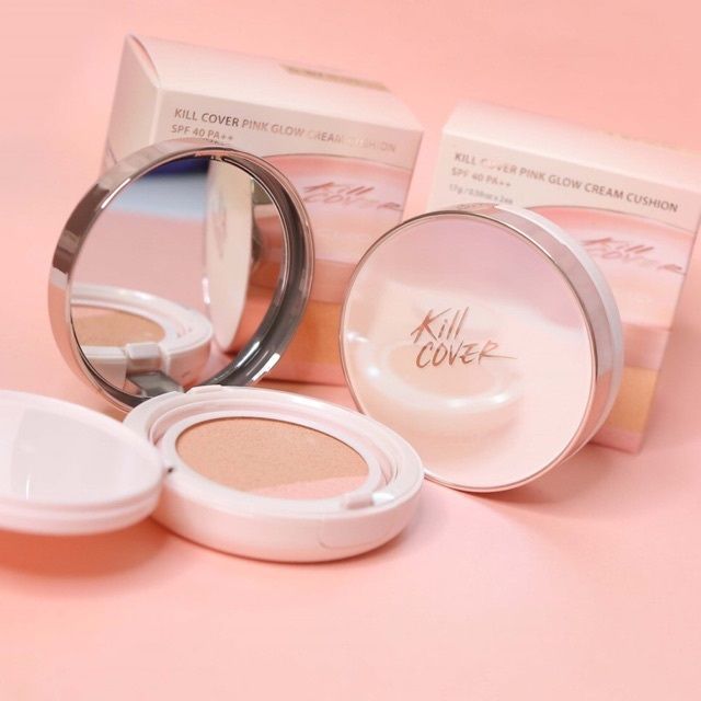 Phấn Nước Cushion Clio Kill Cover Glow Cushion SPF50+ PA++++ HỒNG (Tặng kèm lõi)