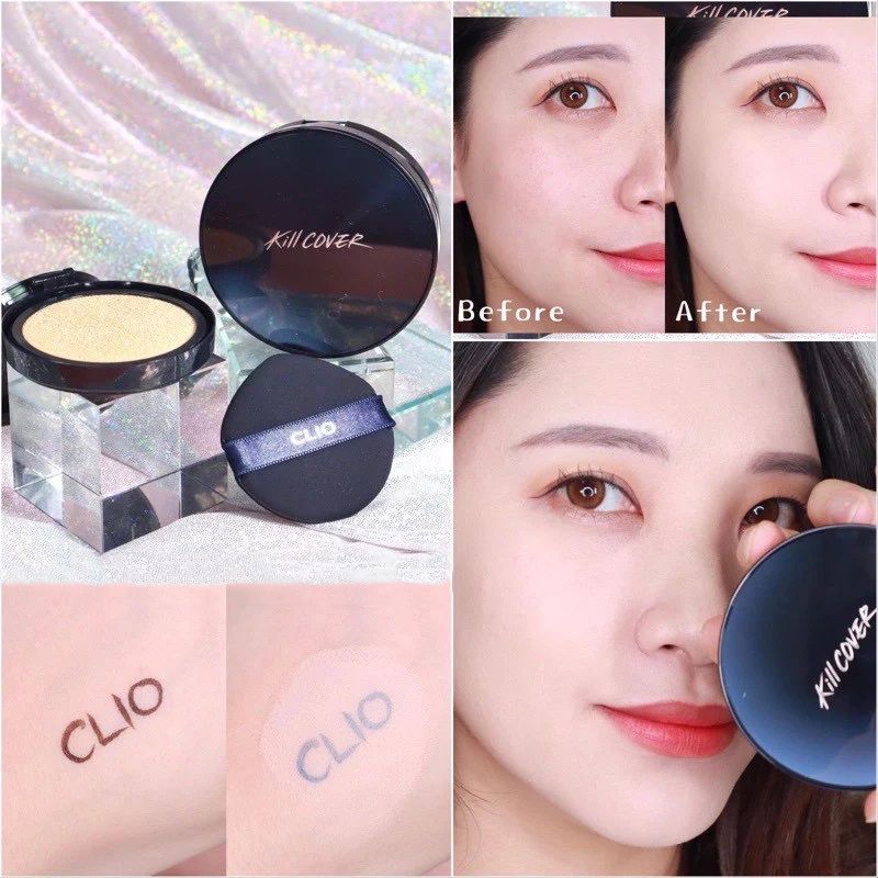 Phấn Nước Cushion CLIO Kill Cover Founwear All New SPF50+ PA+++ (Tặng kèm lõi)