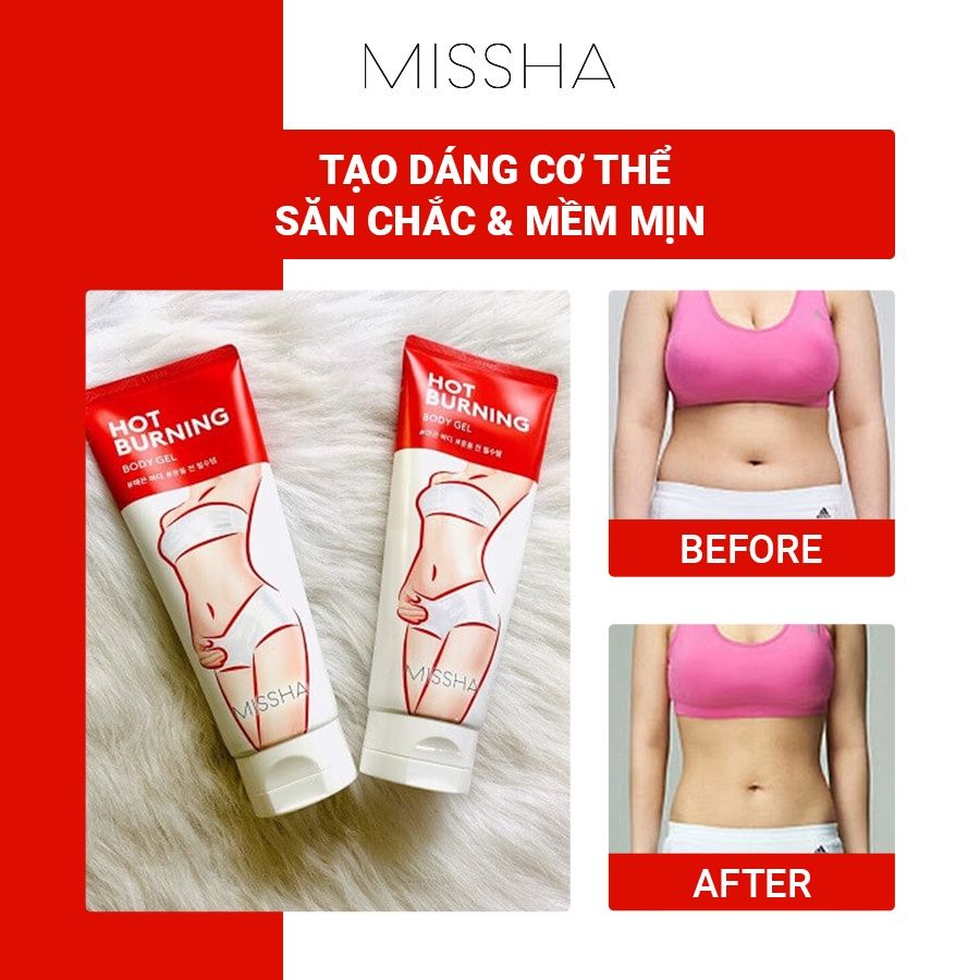 Tan mỡ Missha Hot Burning Body Gel mới 200ml 1b6