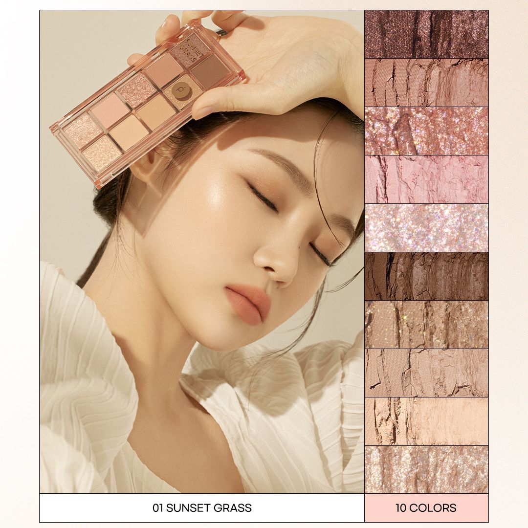 Bảng phấn mắt PEACH C Seasonal Blending Eyeshadow Palette 10 ô