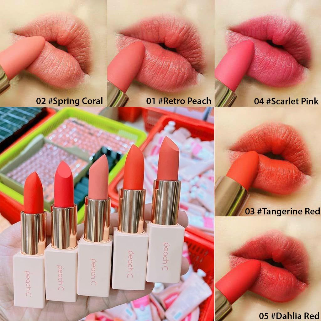 Son thỏi PEACH C Easy Matte Lipstick