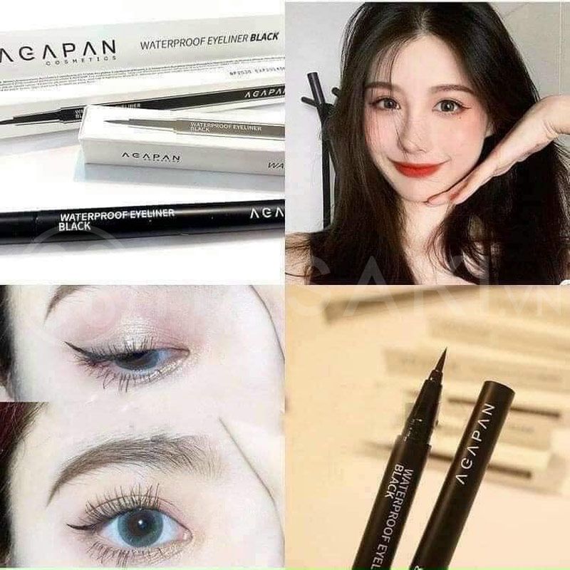 Dạ kẻ mắt AGAPAN Waterproof Eyeliner Black