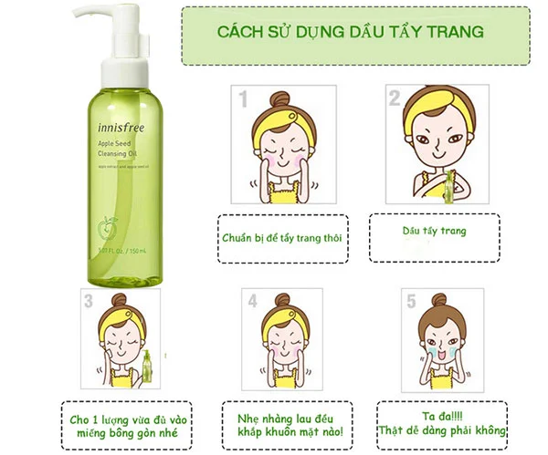 Dầu tẩy trang Innisfree Apple Seed Cleansing Oil 150ml