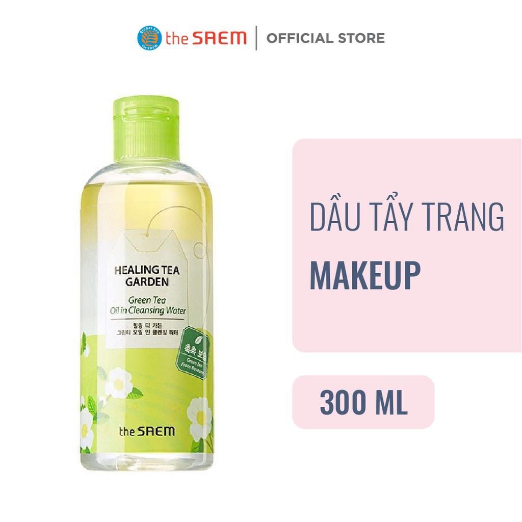 NTT The Saem Dầu tẩy trang Healing Tea Garden Oil 300ml Green Tea