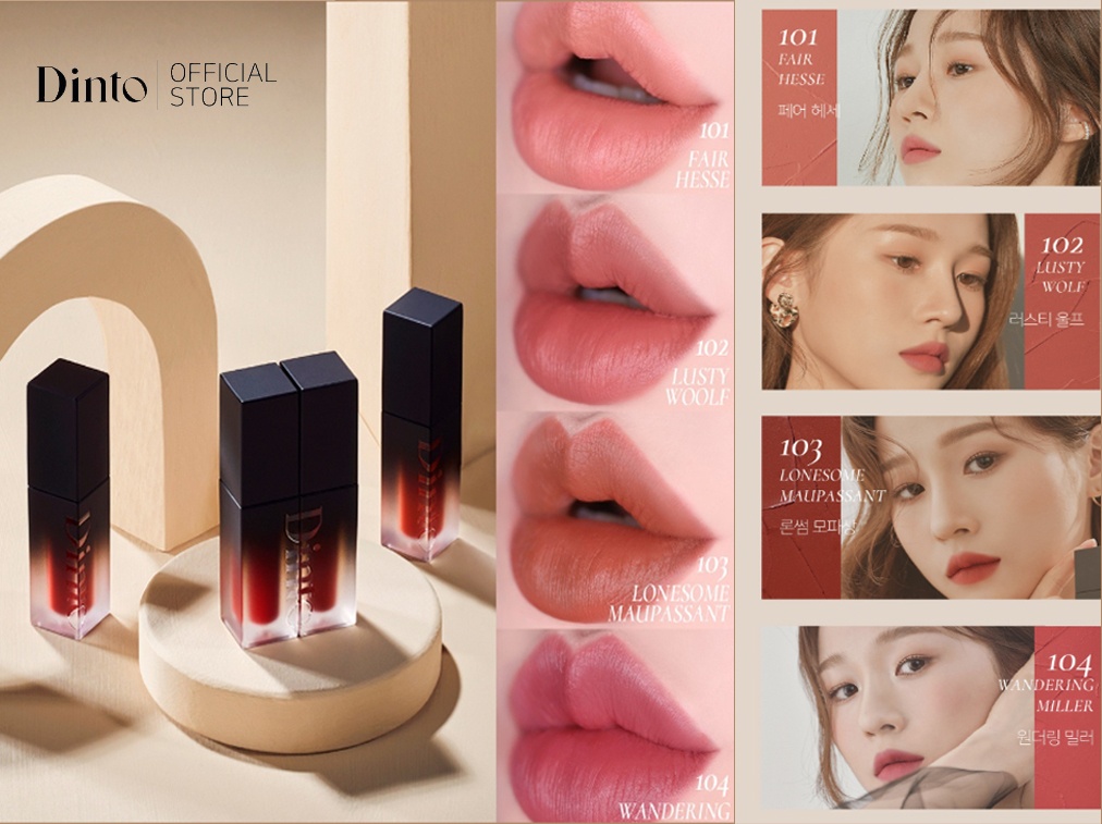 Son kem DINTO Blur-Finish Lip Tint