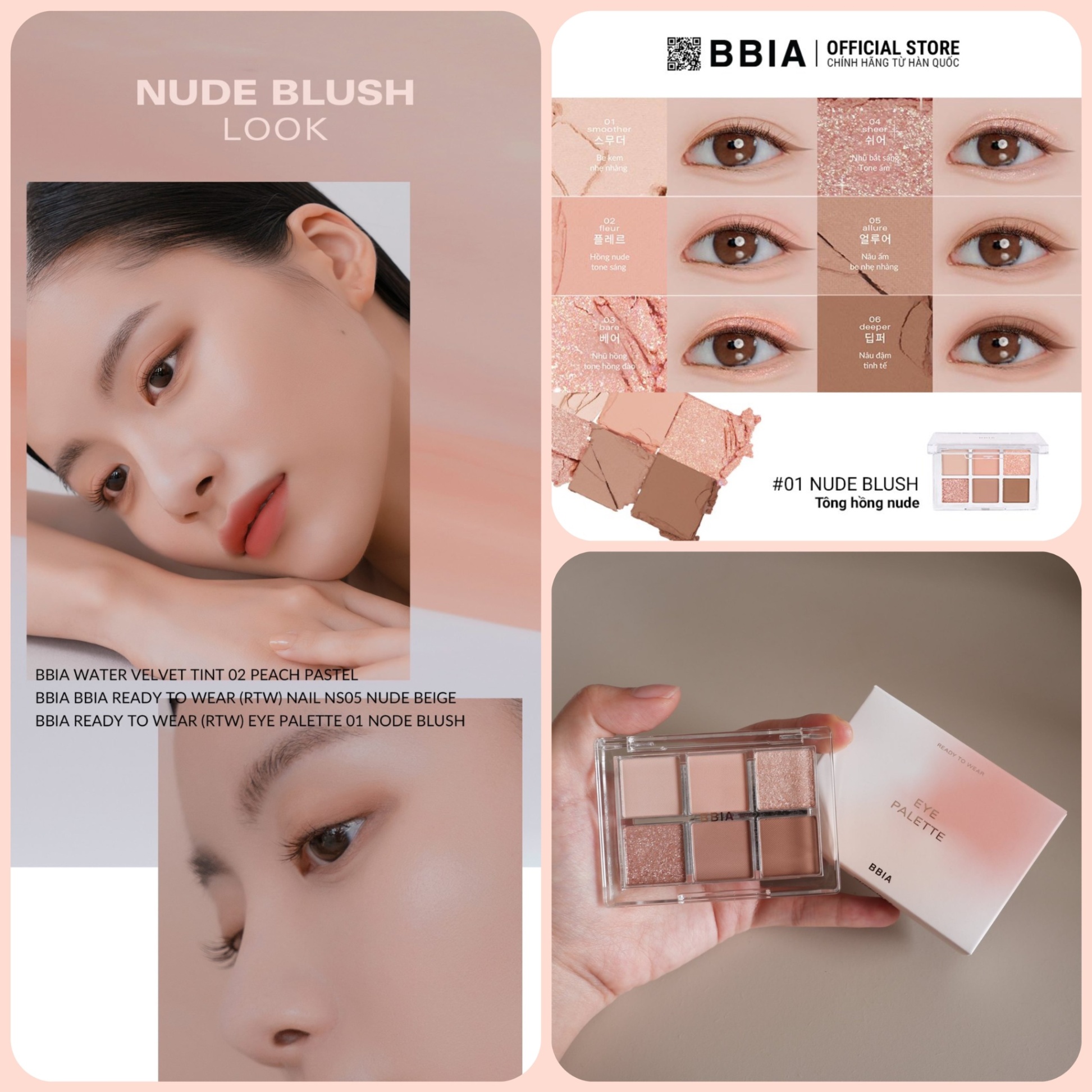 Bảng Mắt BBIA Ready To Wear Eye Palette 6 ô