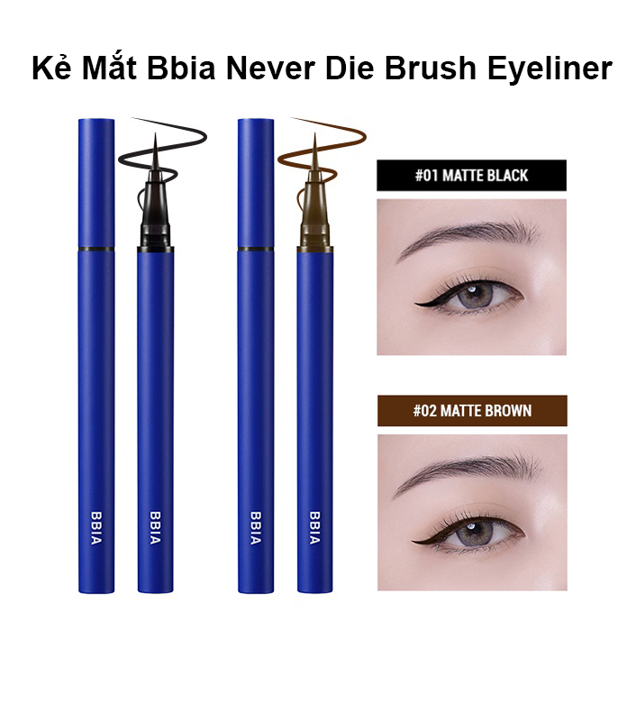 Dạ kẻ mắt BBIA Never Die Brush Eyeliner