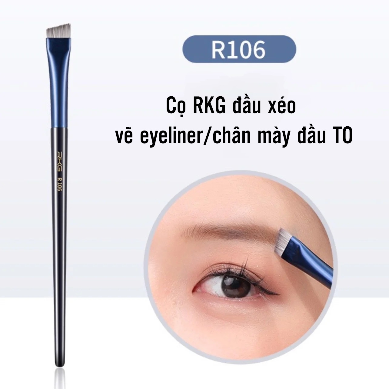 Cọ Lẻ RKG đầu xéo vẽ eyeliner/chân mày đầu TO R106