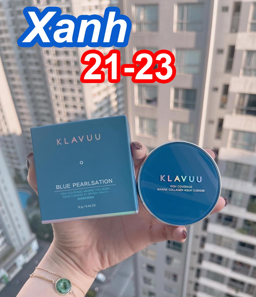 Phấn Cushion Klavuu XANH