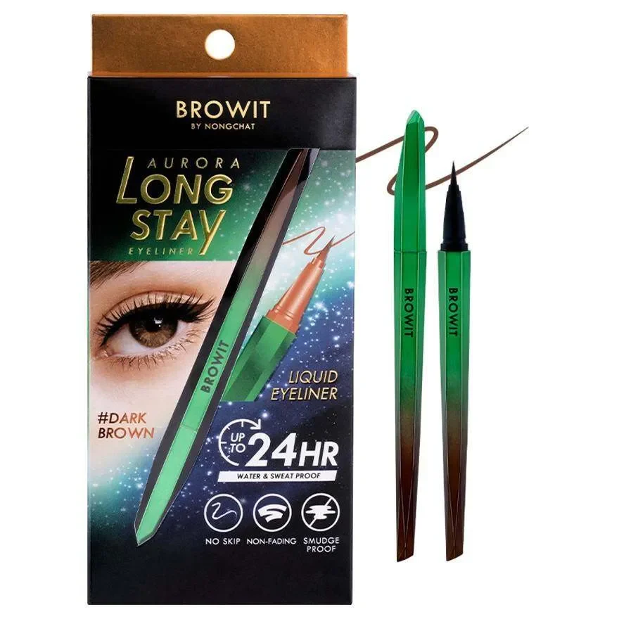 Dạ kẻ mắt BROWIT BY NONGCHAT Aurora Long Stay Eyeliner 0.5g