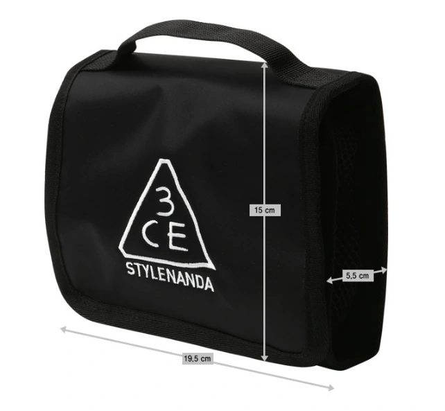 Túi Đựng Mỹ Phẩm 3CE Wash Bag #Black