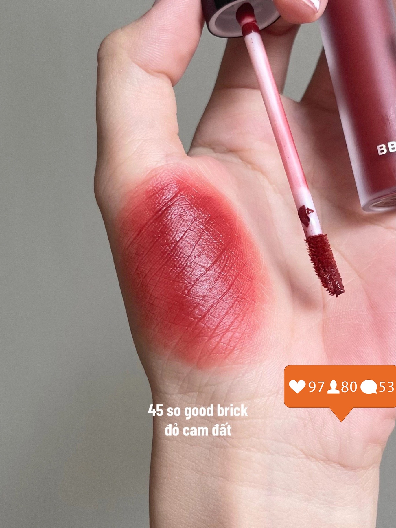 Son kem BBia Last Velvet Lip Tint Bb