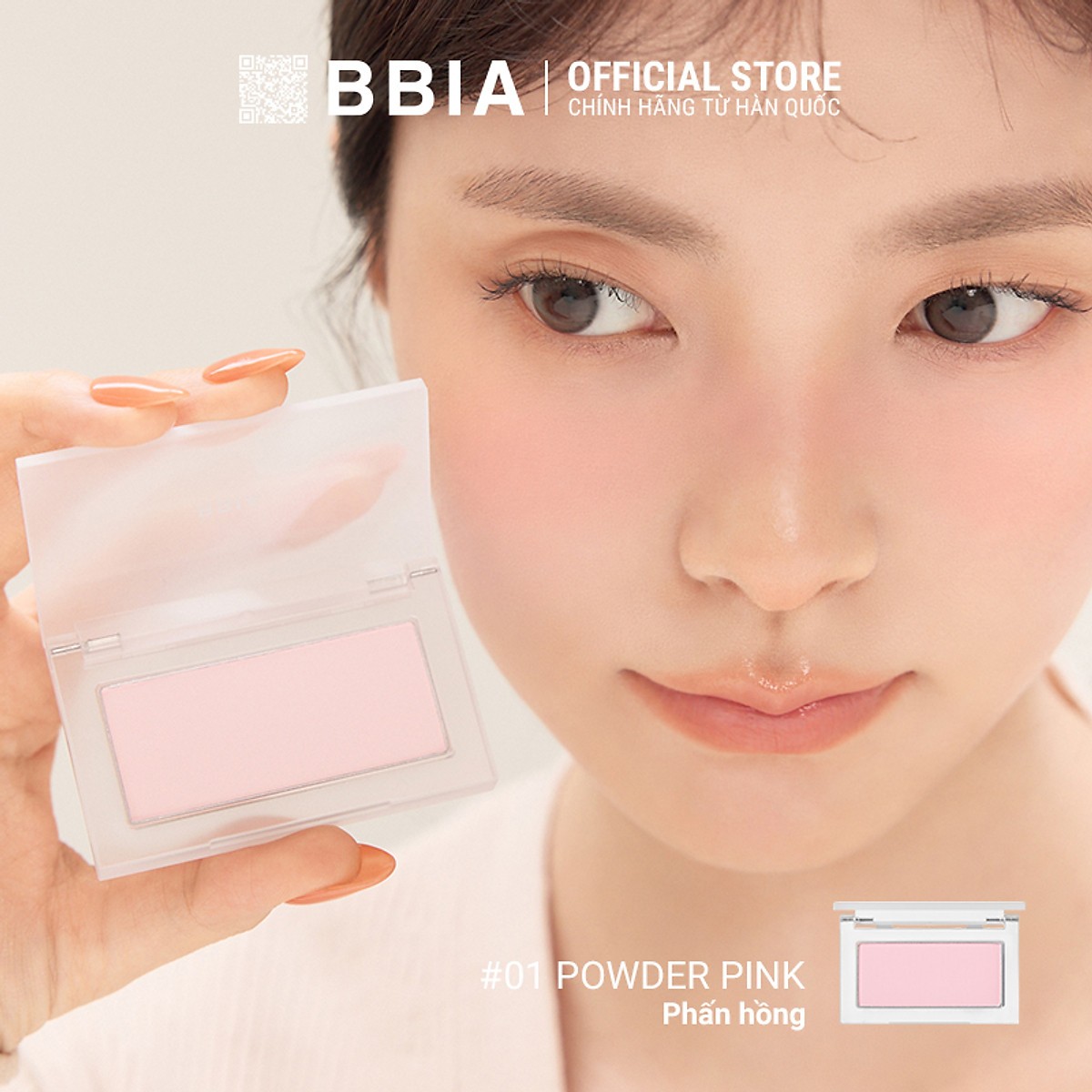 Phấn má BBIA READY TO WEAR #01 Pink 04/2026