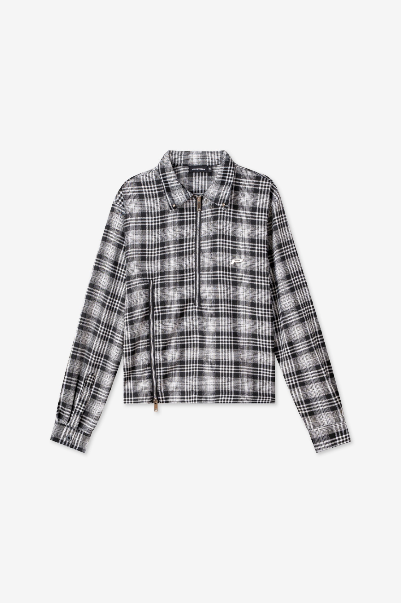 P Zip Flannel Shirt 2