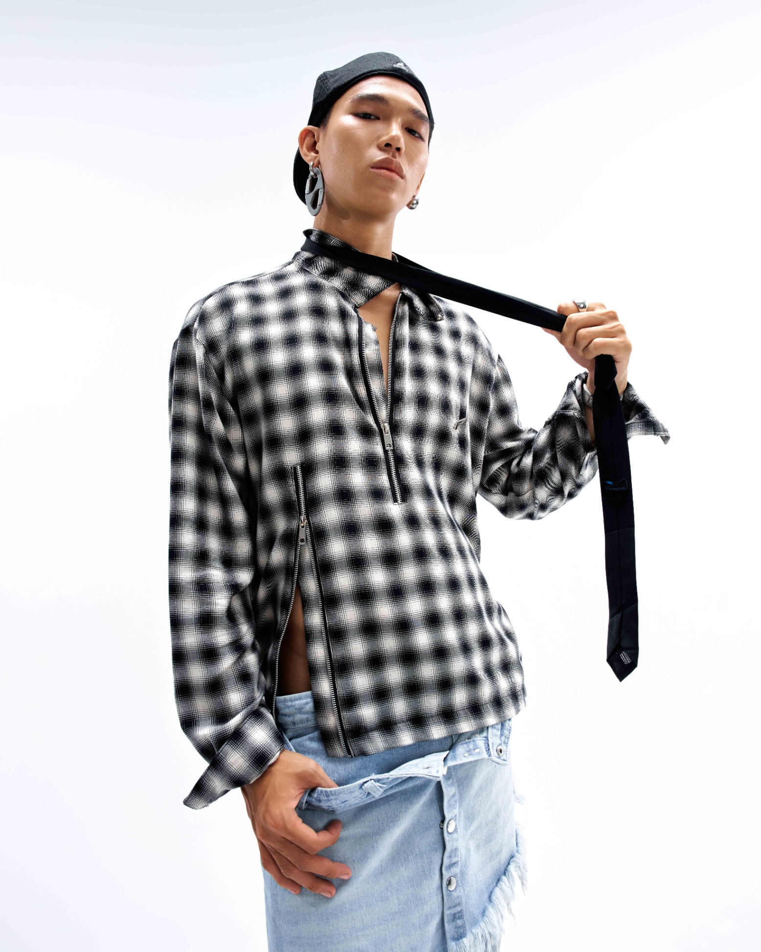 P Zip Flannel Shirt 1