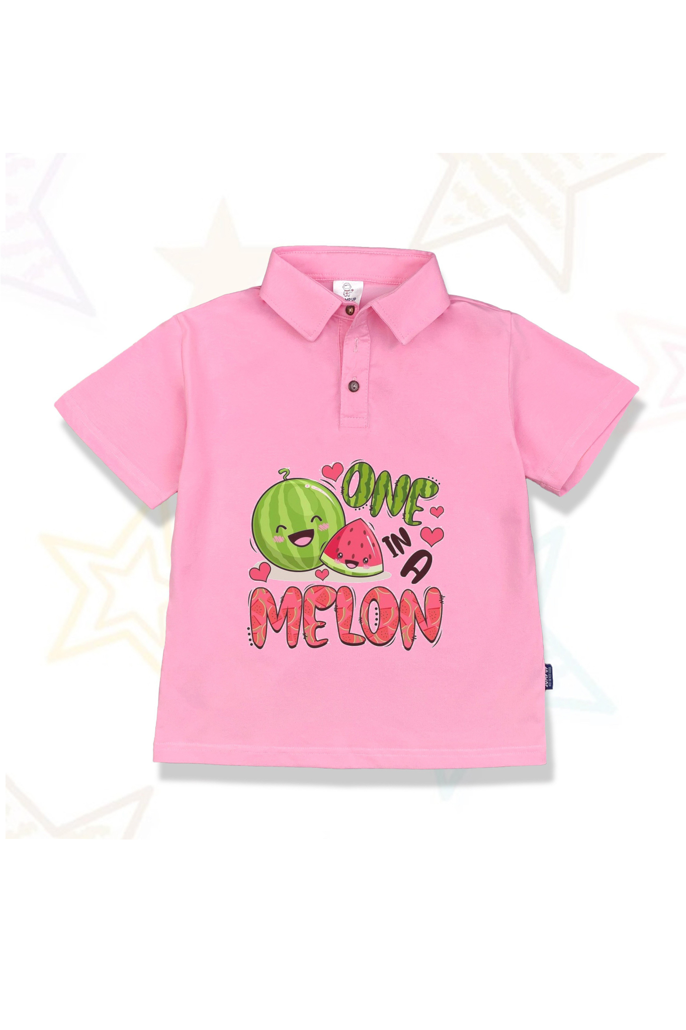 Áo polo hồng bé gái one melon