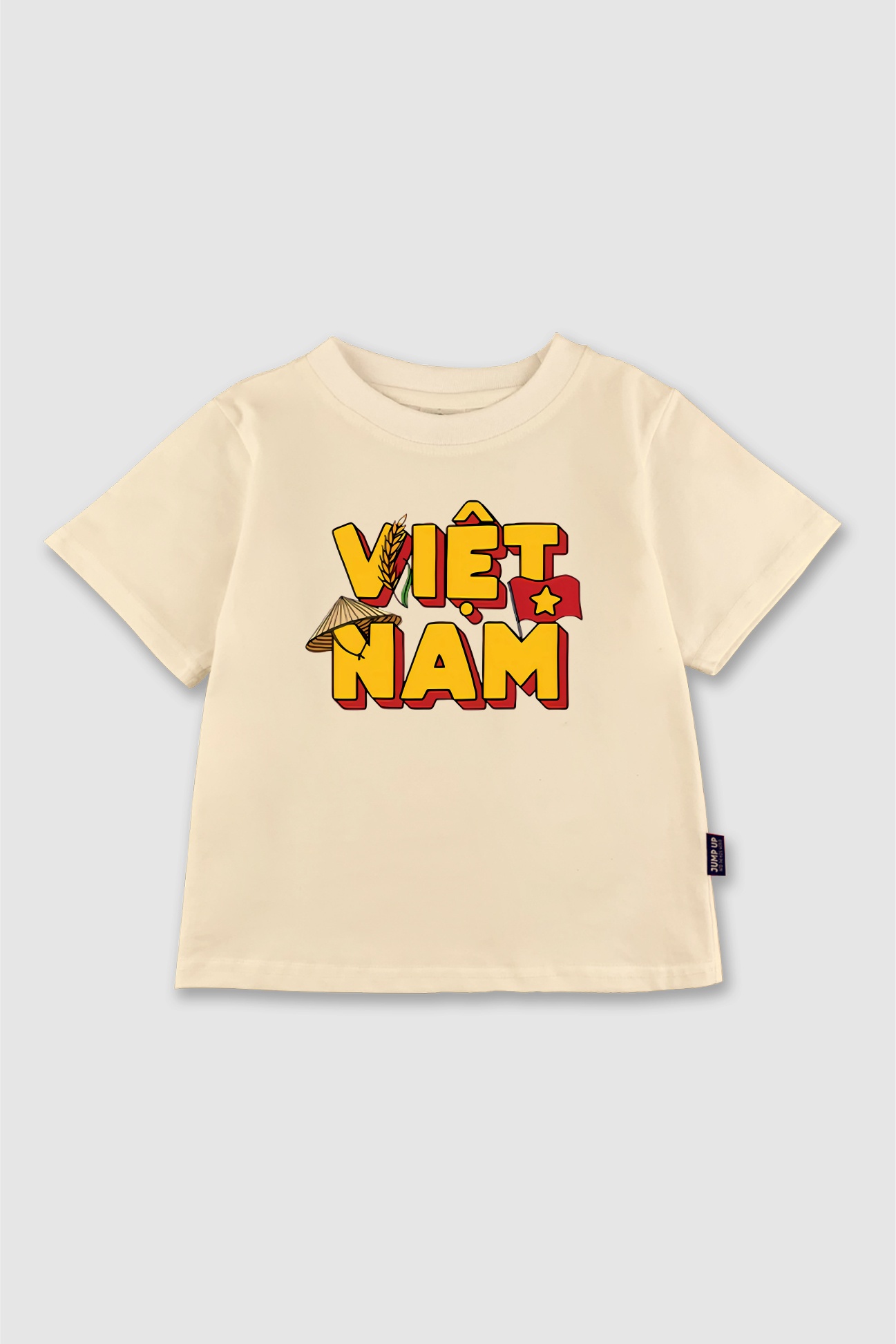 Áo be cổ tròn in hình Việt Nam