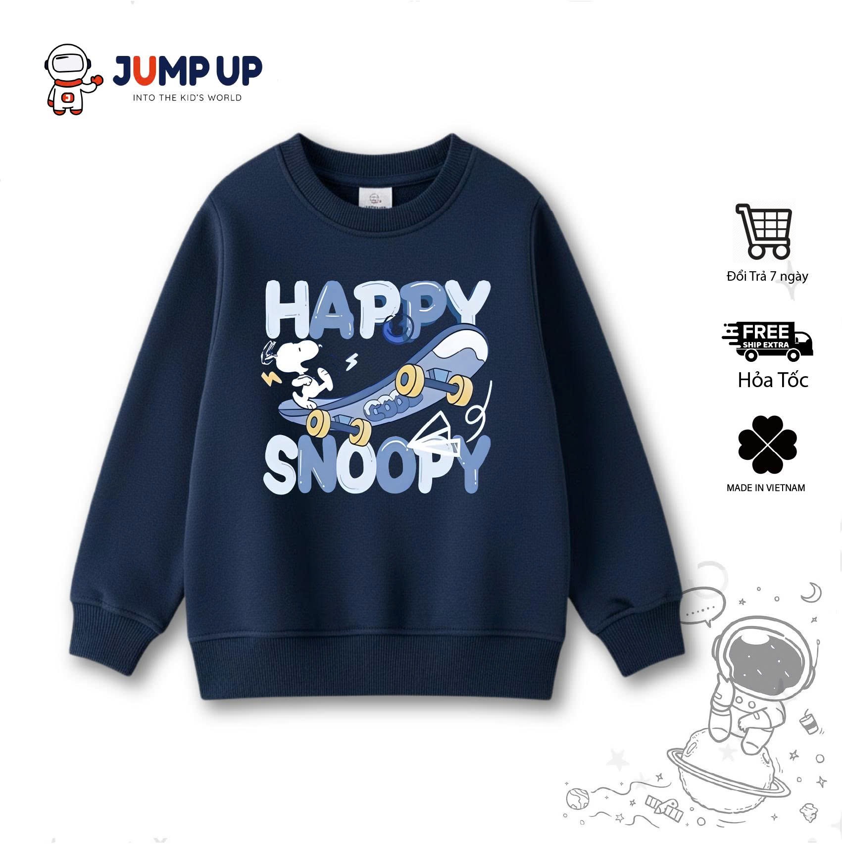 Áo nỉ dày dặn màu navy cho bé vào mùa đông