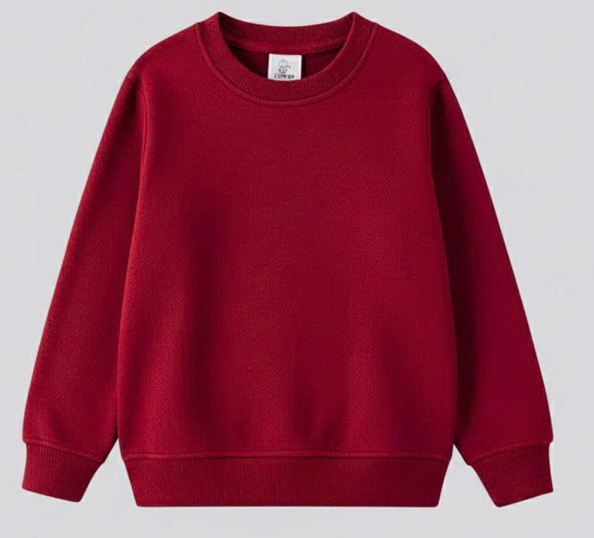 Áo nỉ sweater đỏ đô