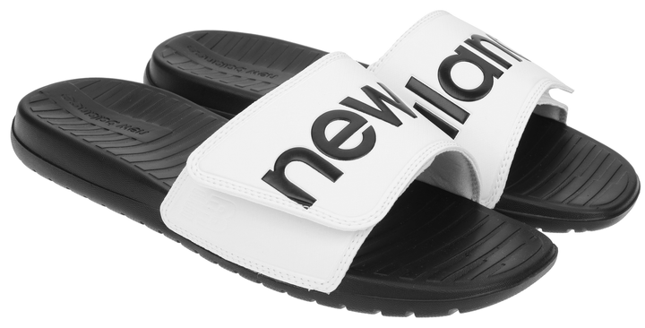 New Balance Slide Black/White Logo size 43