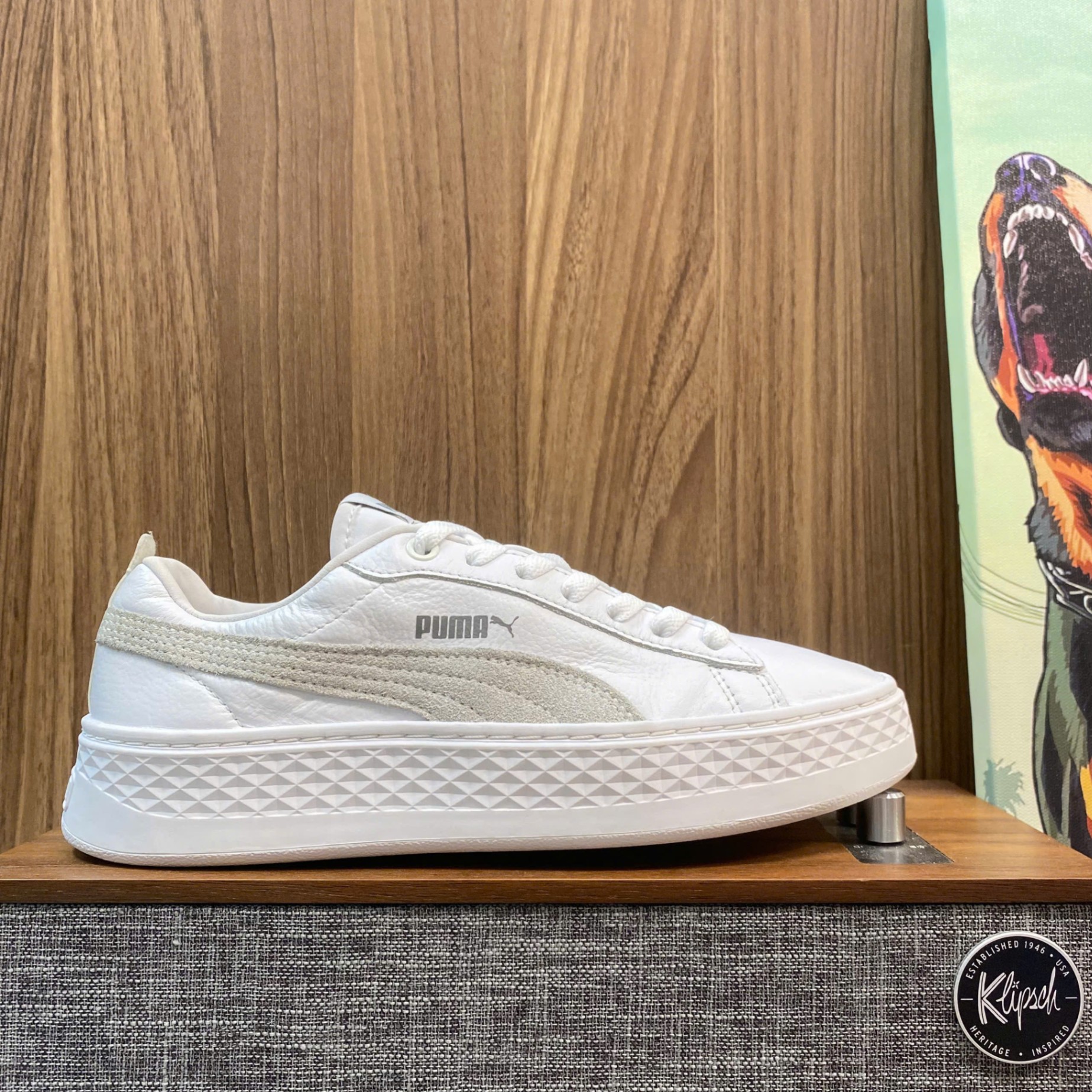 Puma Smash Platform White size 38