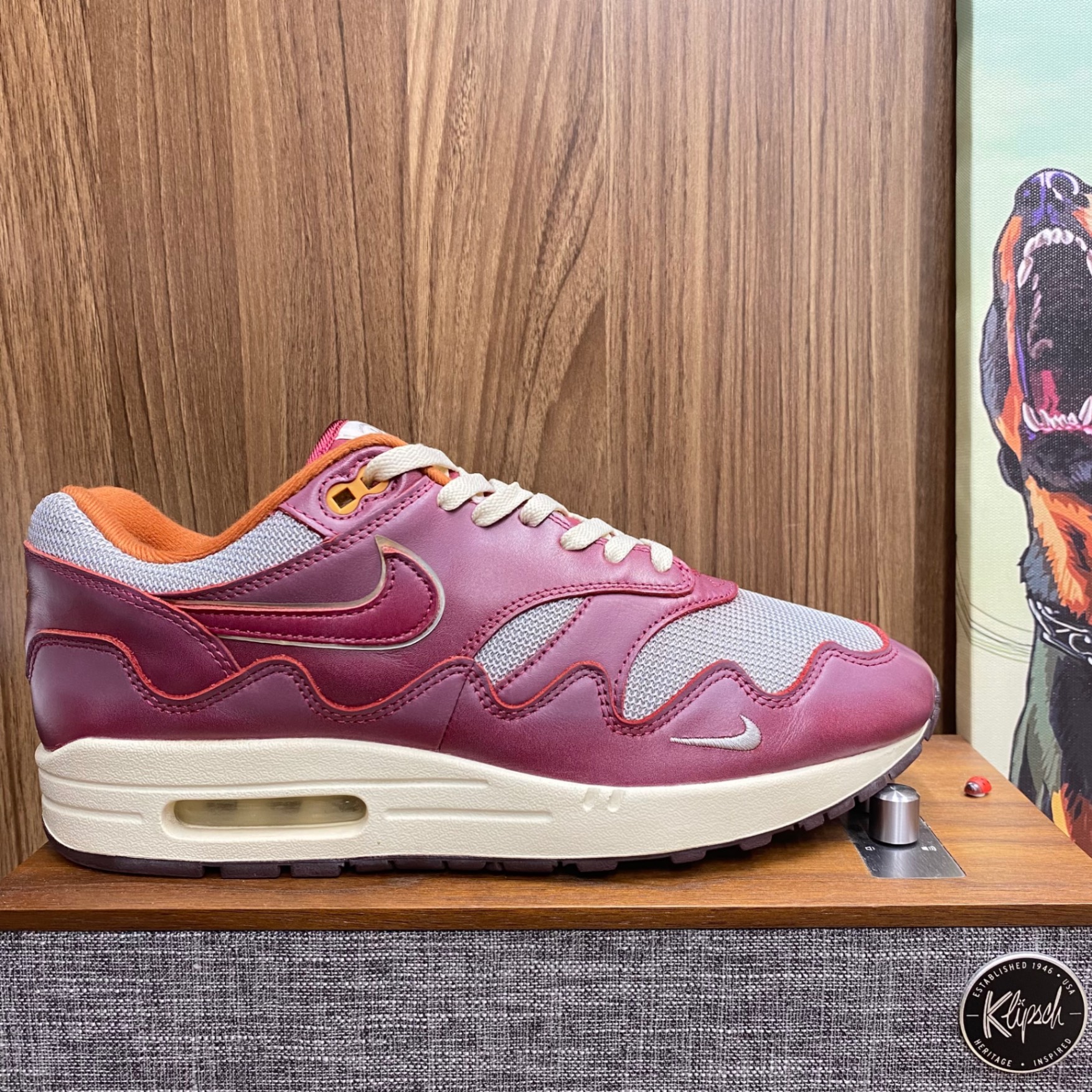 Nike Patta x Air Max 1 Maroon size 44 (Full Box)
