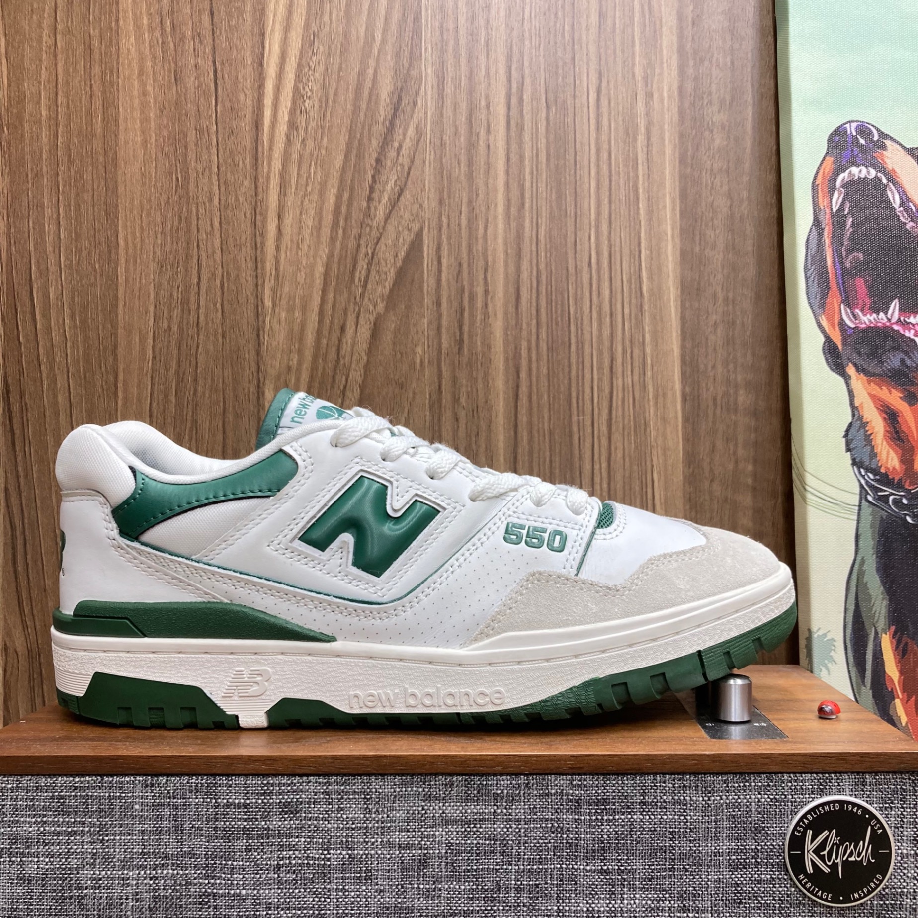New Balance 550 PRM White Green size 43