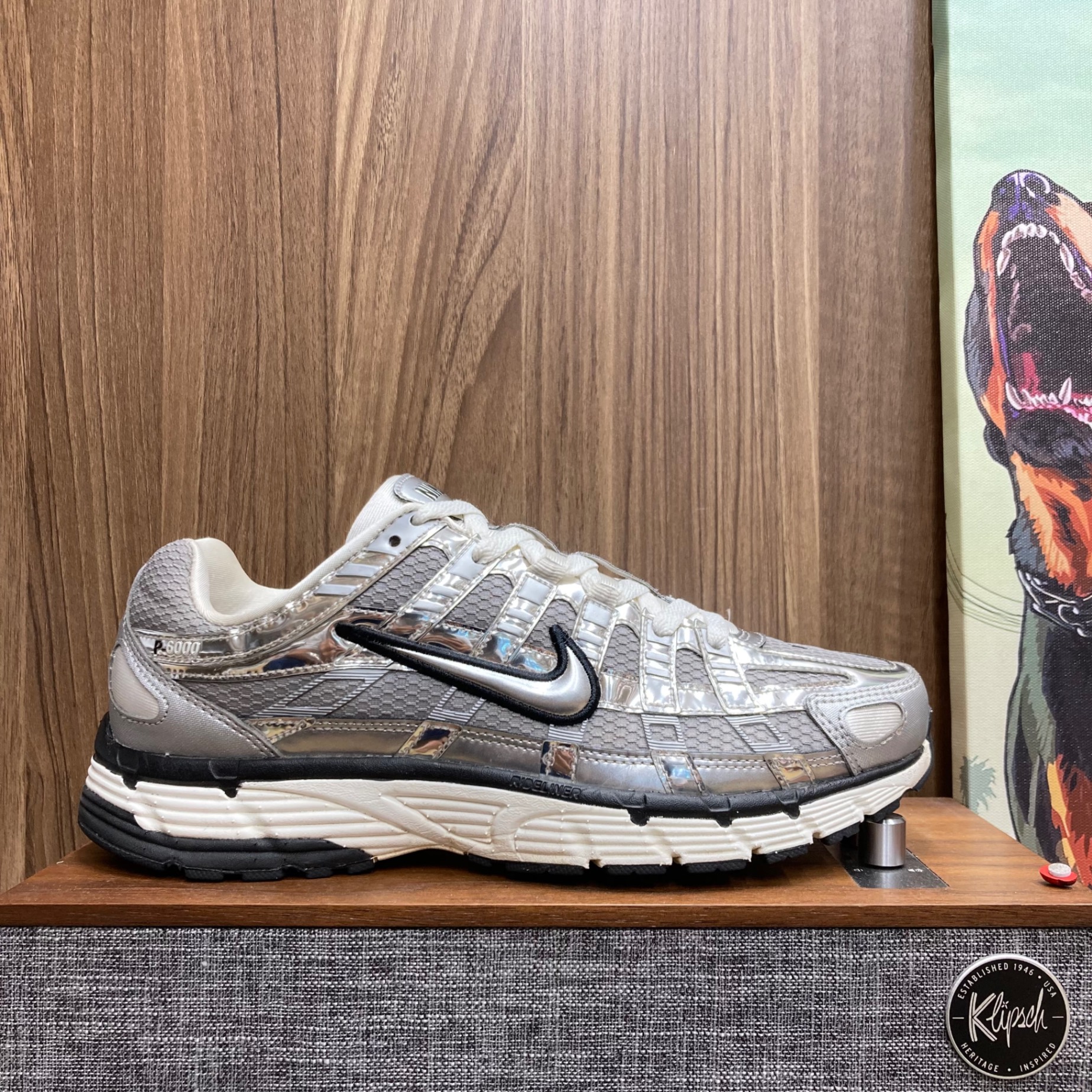Nike P-6000 Metallic Silver size 41