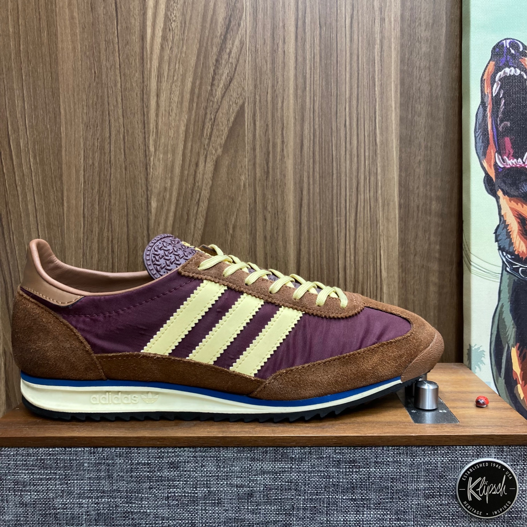 Adidas SL 72 Maroon Brown size 42.5 (Full Box)