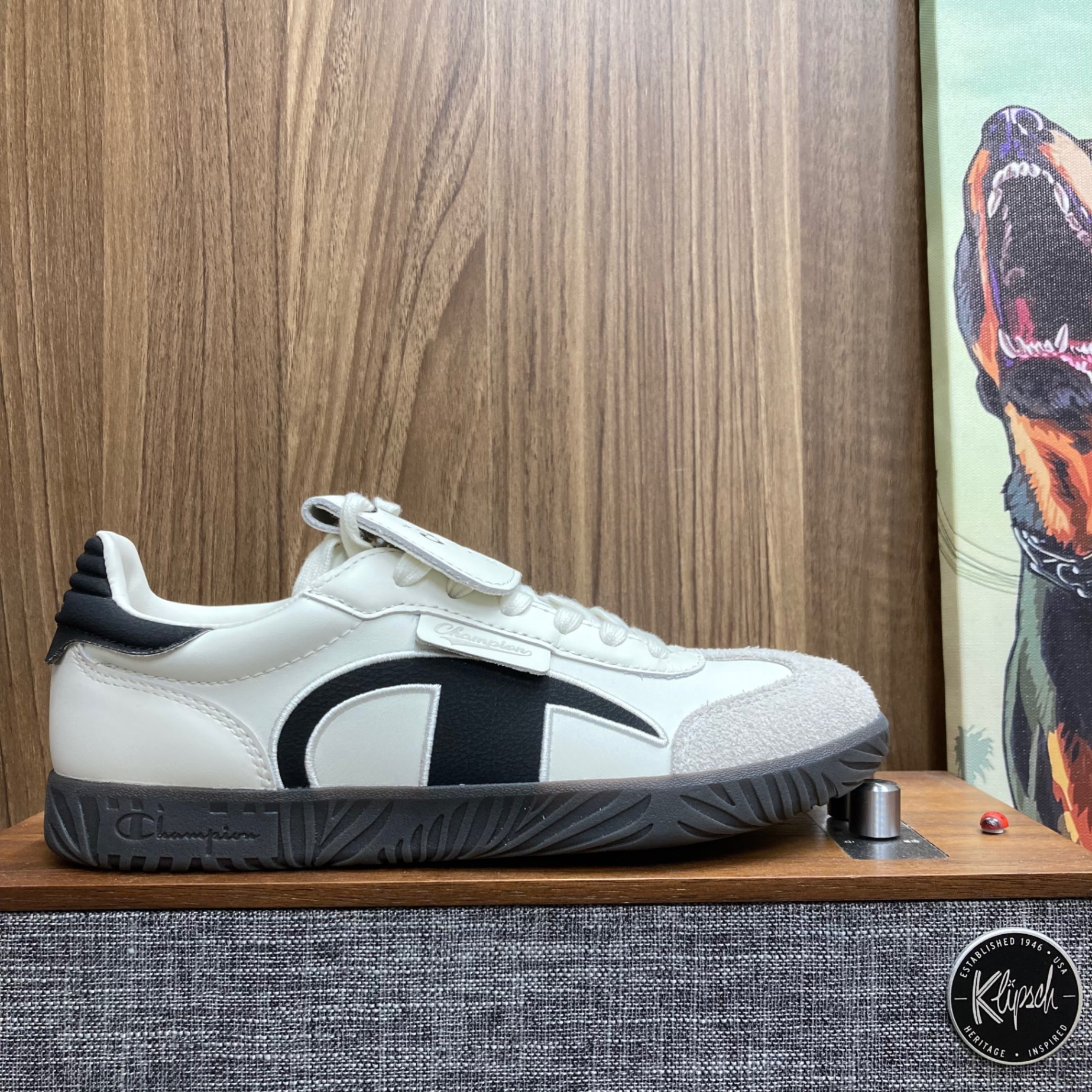 Champion T-Trainer Cream Black size 37 (Full Box)