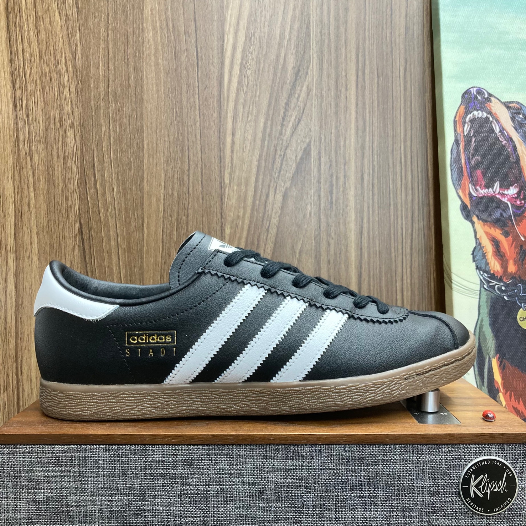 Adidas Stadt Black White size 44.5