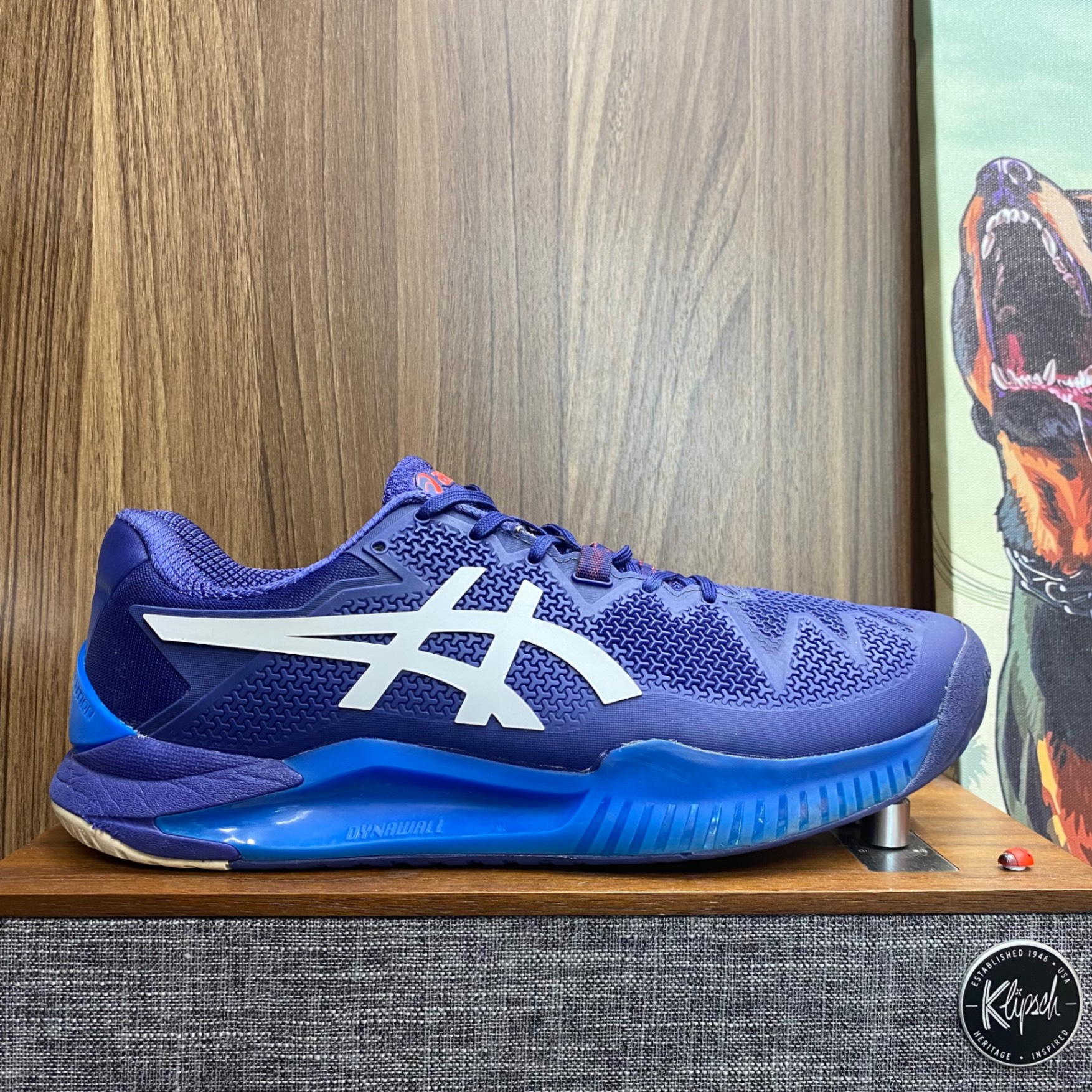 Asics Gel Resolution 8 Dive Blue size 43.5