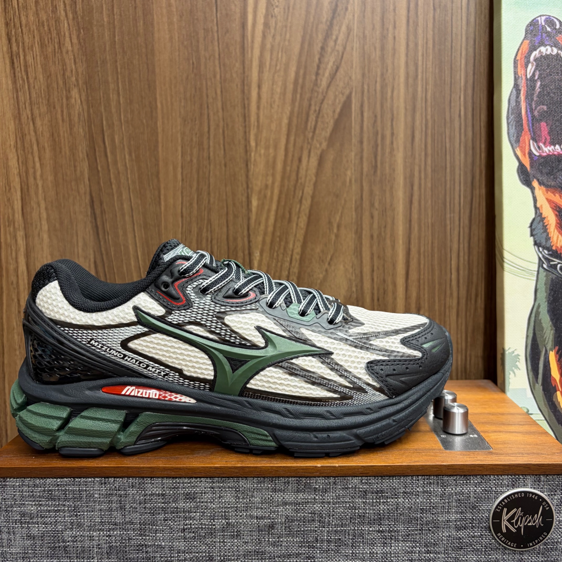 Mizuno Halo Mix Black Green size 38.5