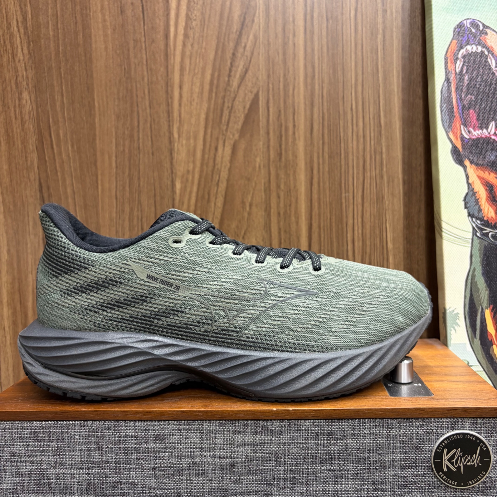 Mizuno Wave Rider 28 Moss Green size 41