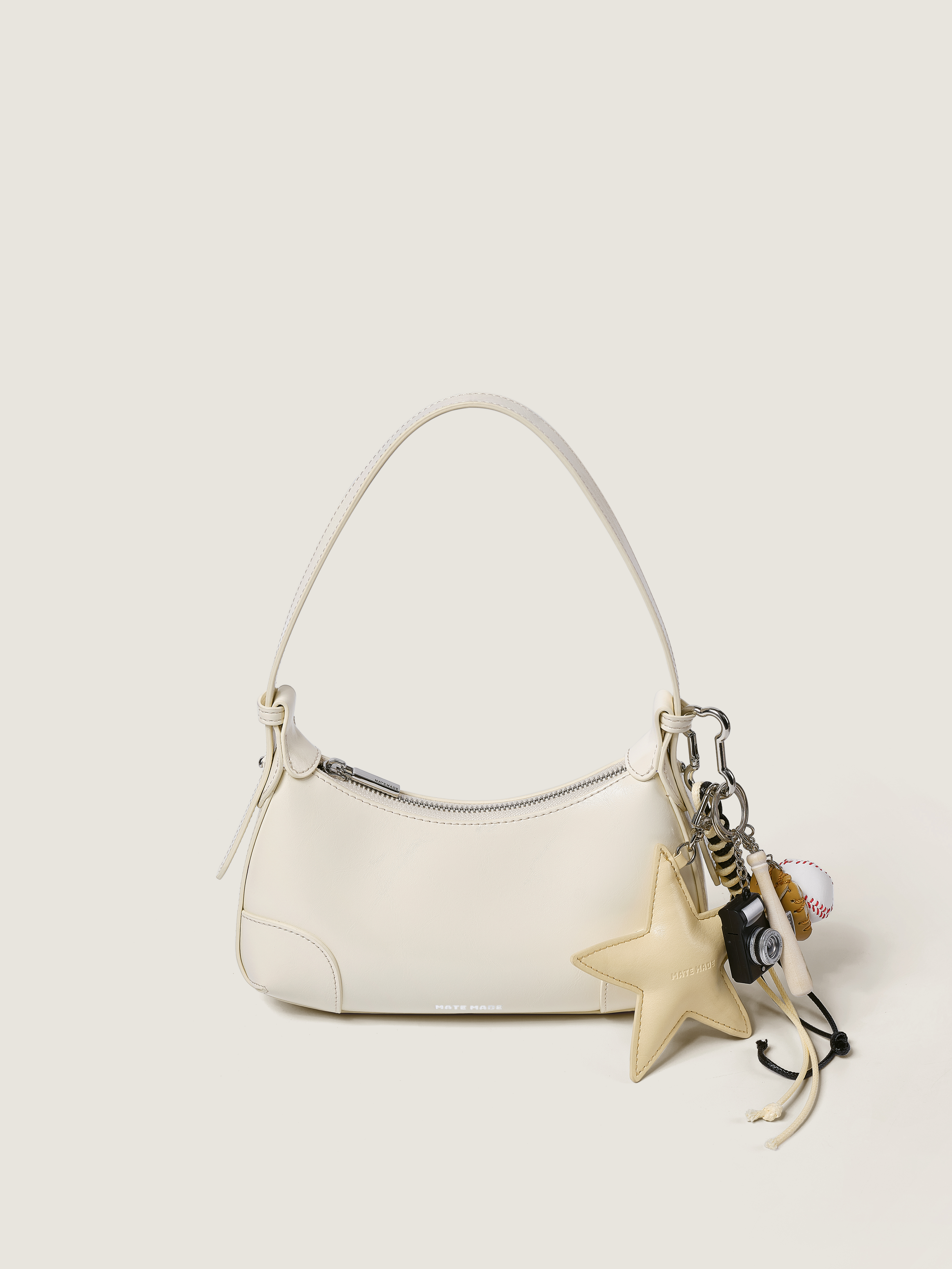 TDV Aura Hobo Viền Tròn Sz 24 - Kem