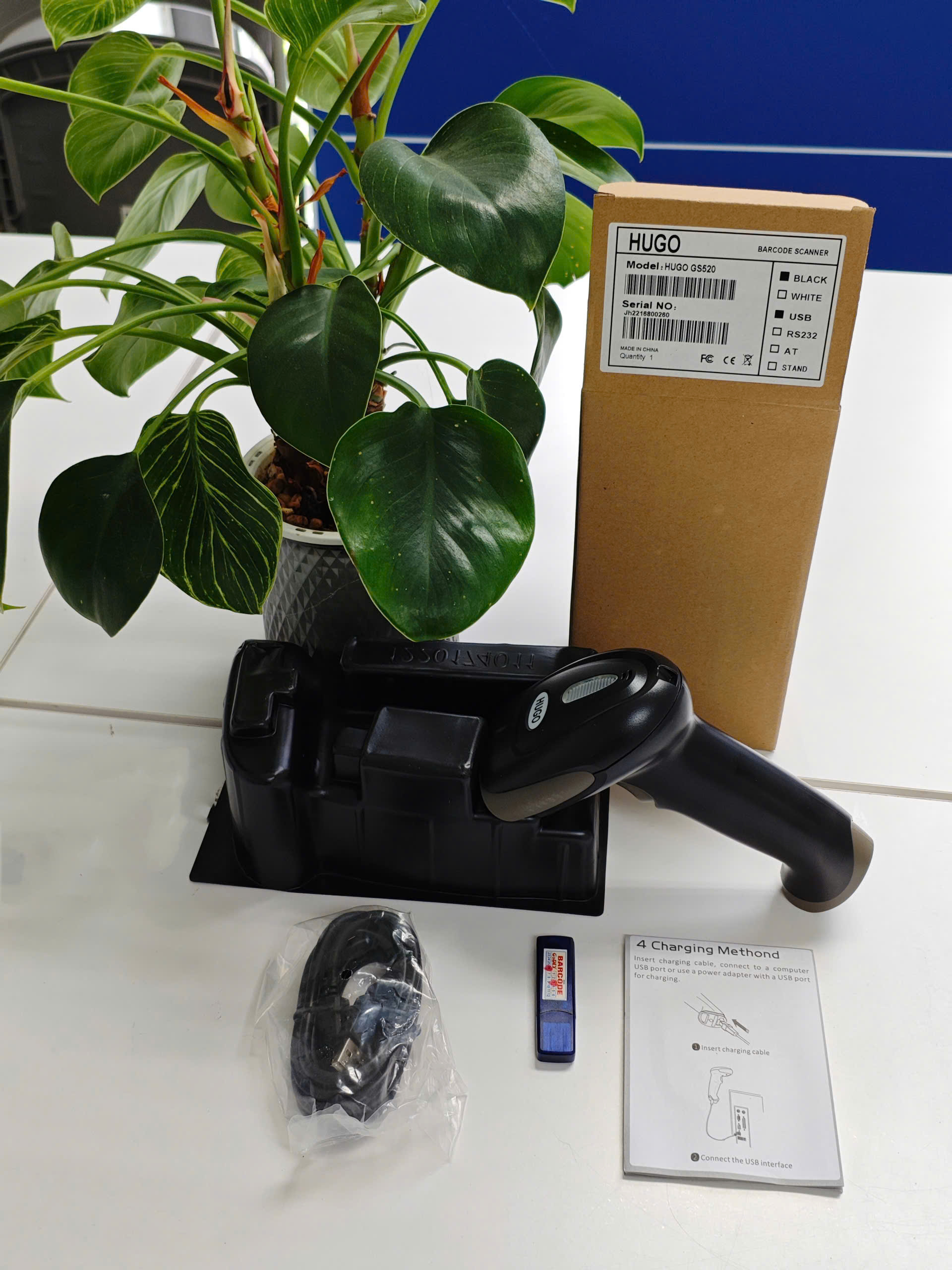 Đầu đọc mã vạch 2D không dây HUGO GS520