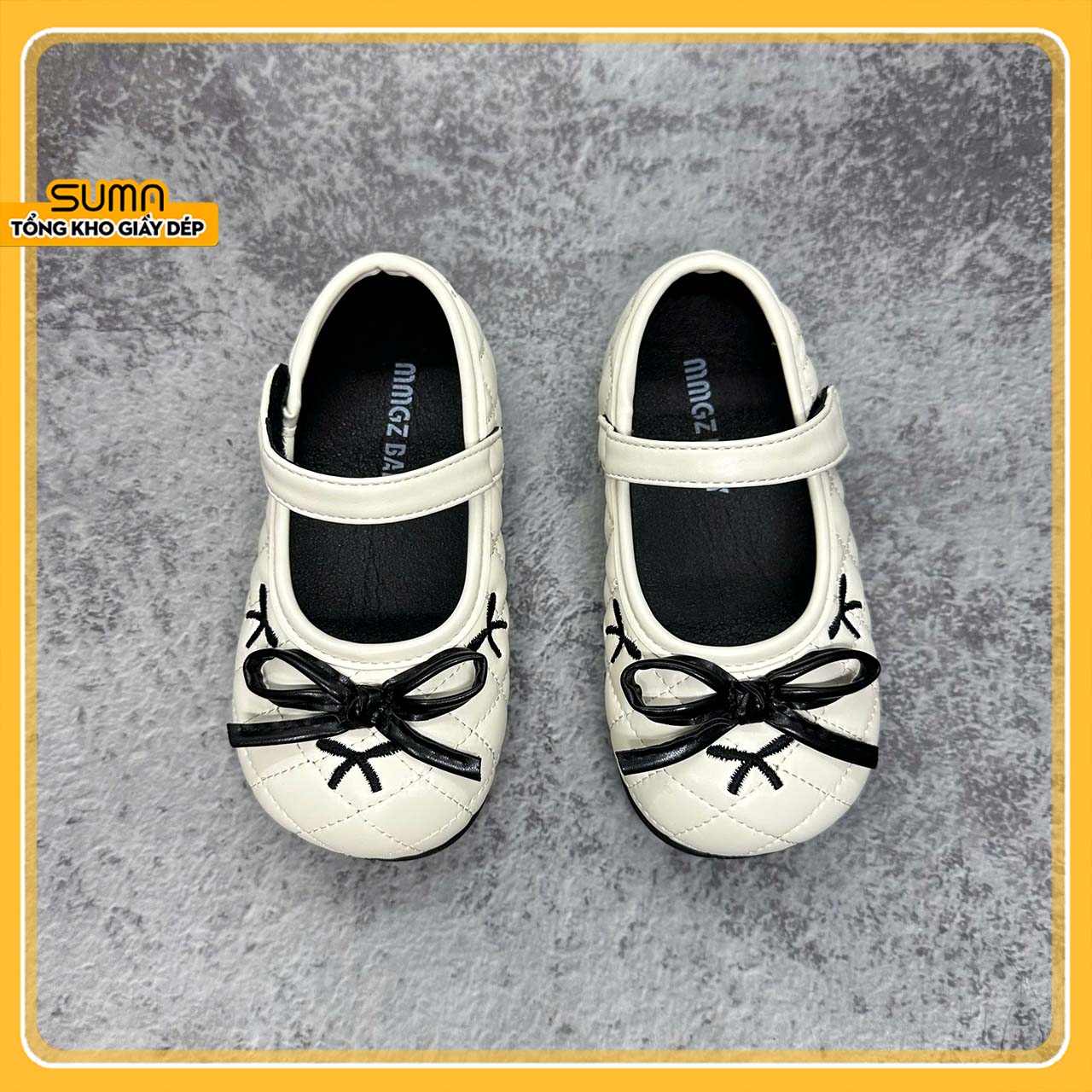 Giầy BBBG quai nơ khâu