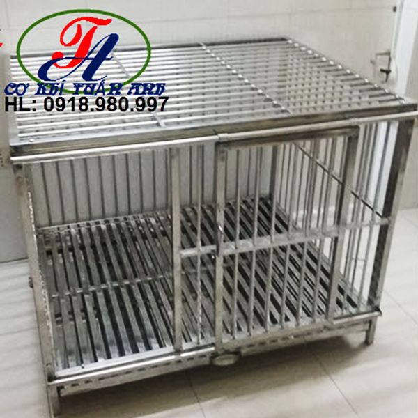 Chuồng chó inox lắp ráp CCTA60100LR