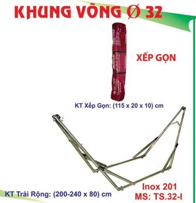 Khung võng tròn xếp inox TS.32I