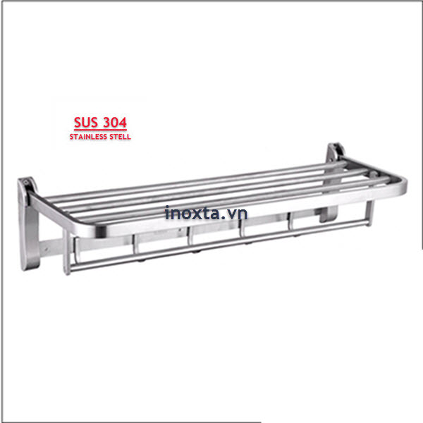 Kệ máng khăn xếp - giá treo khăn gấp inox 304 MKT13